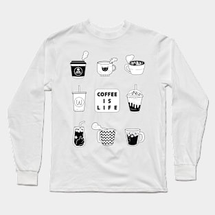 coffee is life! Long Sleeve T-Shirt